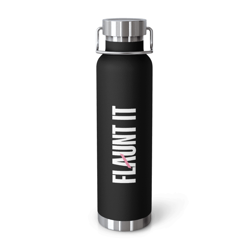 Flaunt It Premium Copper Vacuum Insulated Bottle 22oz