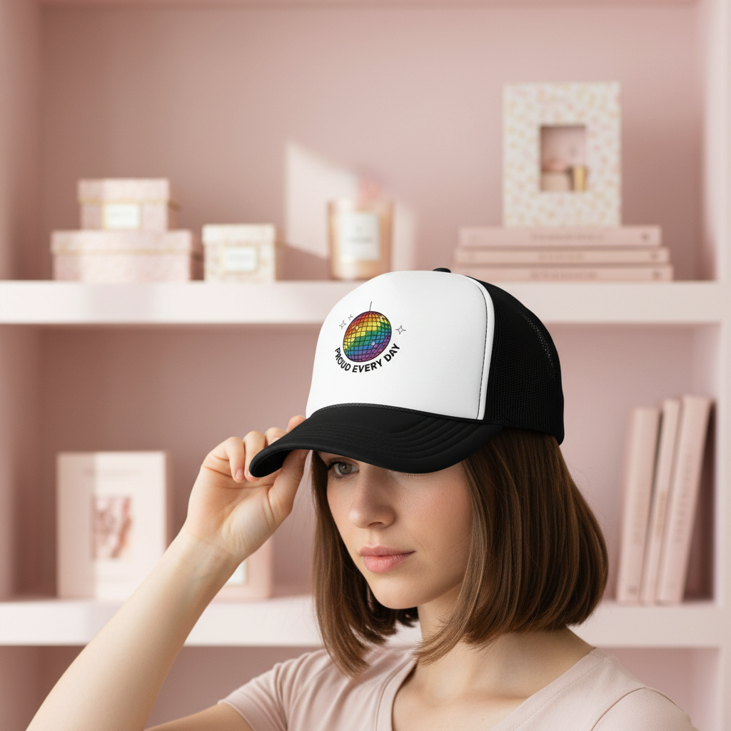 Proud Every Day Mirrorball Anthem Foam Hat - Unisex