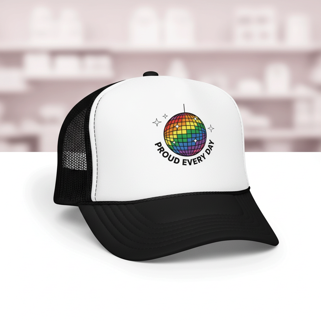 Proud Every Day Mirrorball Anthem Foam Hat - Unisex
