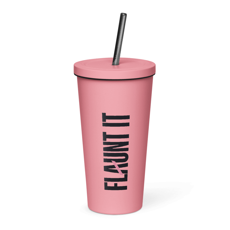 Flaunt It Premium Insulated Tumbler with Straw