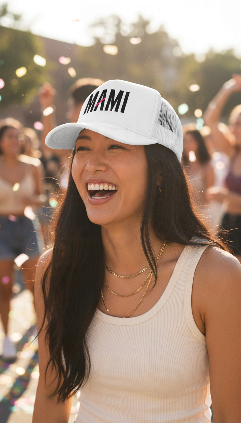 Mami Foam Trucker Hat — Black Ink | Flaunt It