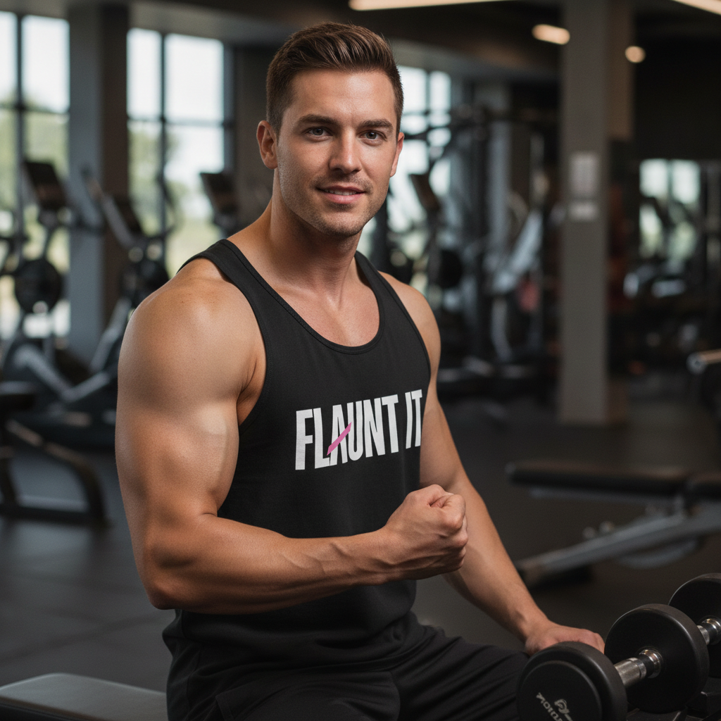 Flaunt It - Premium Unisex Tank Top (Black)