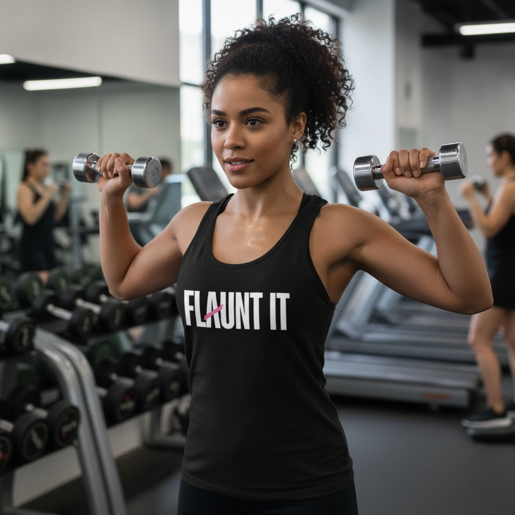 Flaunt It - Premium Unisex Tank Top (Black)