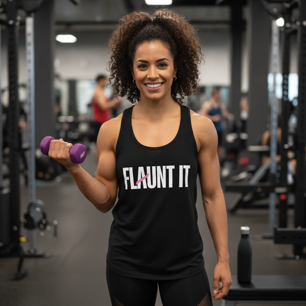 Flaunt It - Premium Unisex Tank Top (Black)