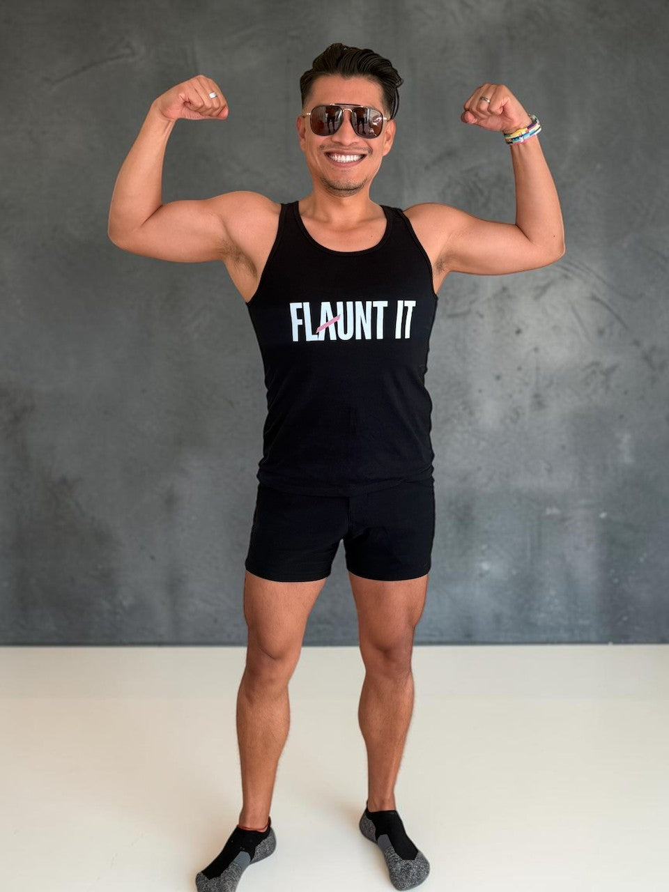 Flaunt It - Premium Unisex Tank Top (Black)