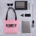 Flaunt It Logo Tote Bag — Pink