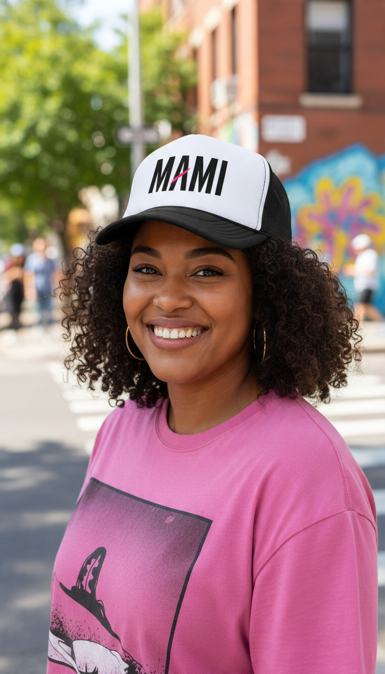 Mami Foam Trucker Hat — Black Ink | Flaunt It