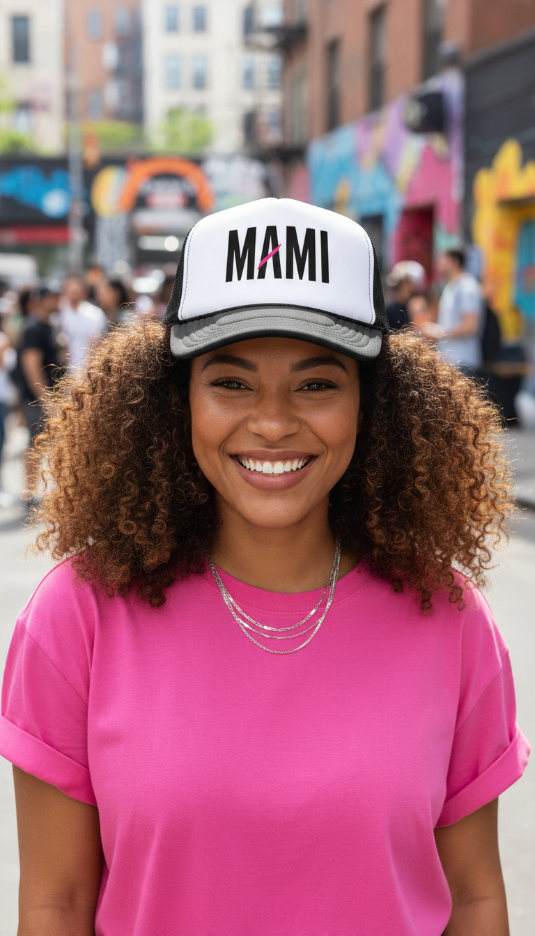 Mami Foam Trucker Hat — Black Ink | Flaunt It