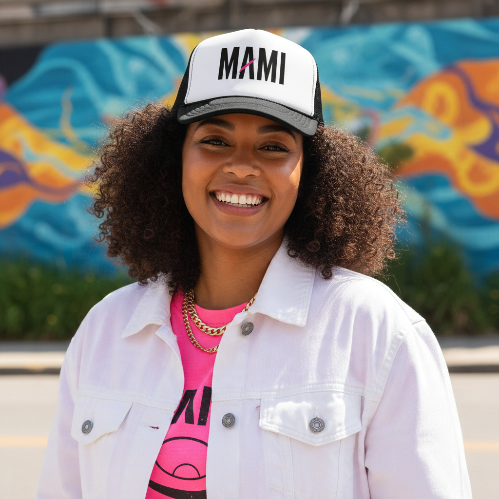 Mami Foam Trucker Hat — Black Ink | Flaunt It