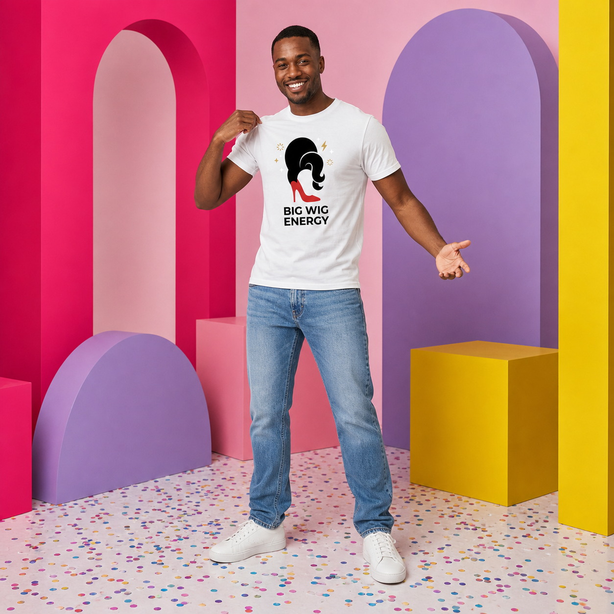 Big Wig Energy Tee (White)