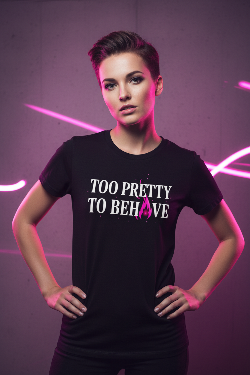Too Pretty to Behave Pretty Wicked Tee