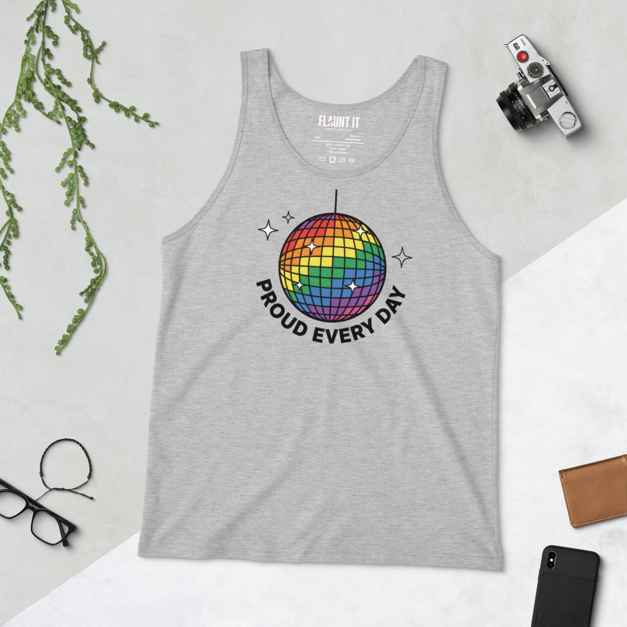 Proud Every Day Mirrorball Anthem Tank