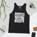 Pride All Year Trans + Rainbow Poster Unisex Tank Top