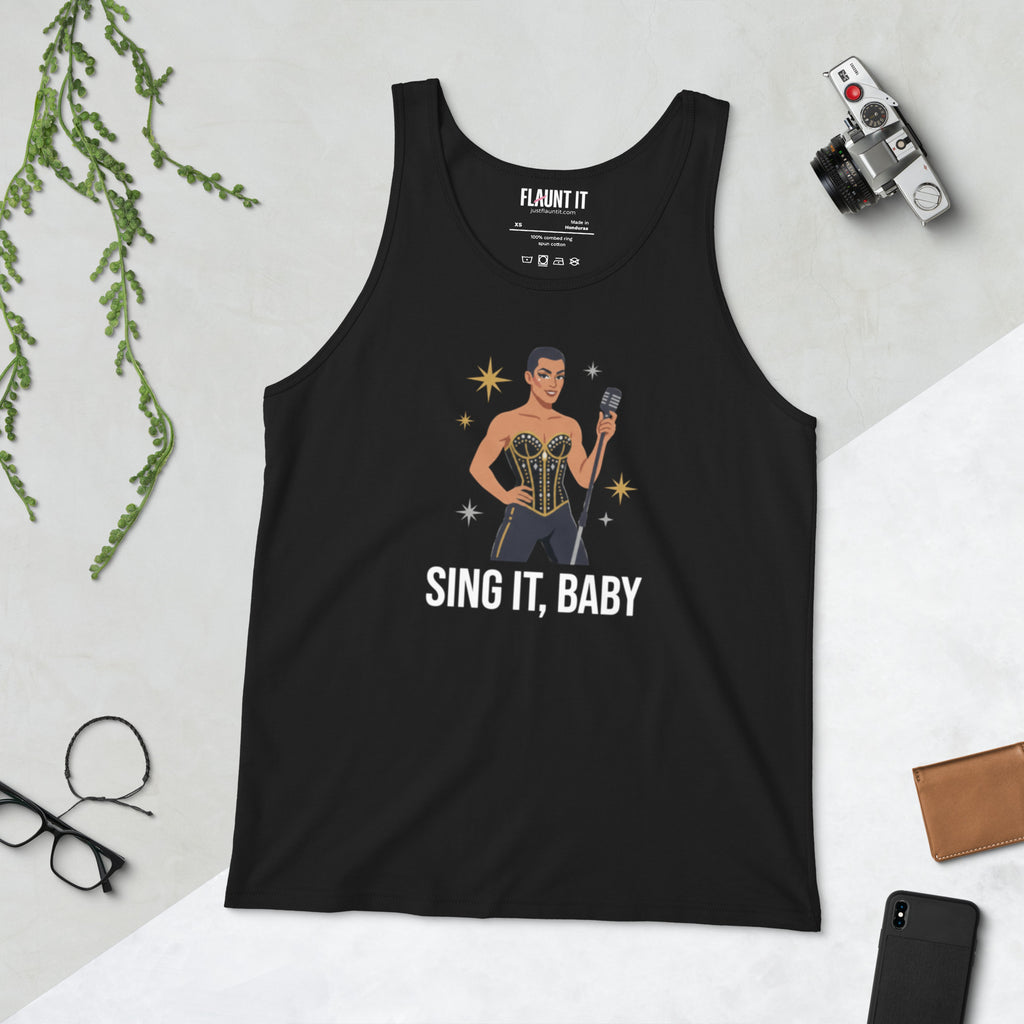 Sing It, Baby Unisex Tank