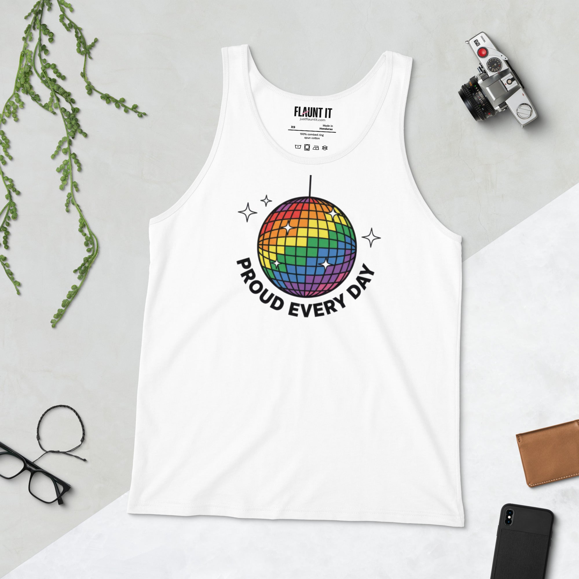 Proud Every Day Mirrorball Anthem Tank