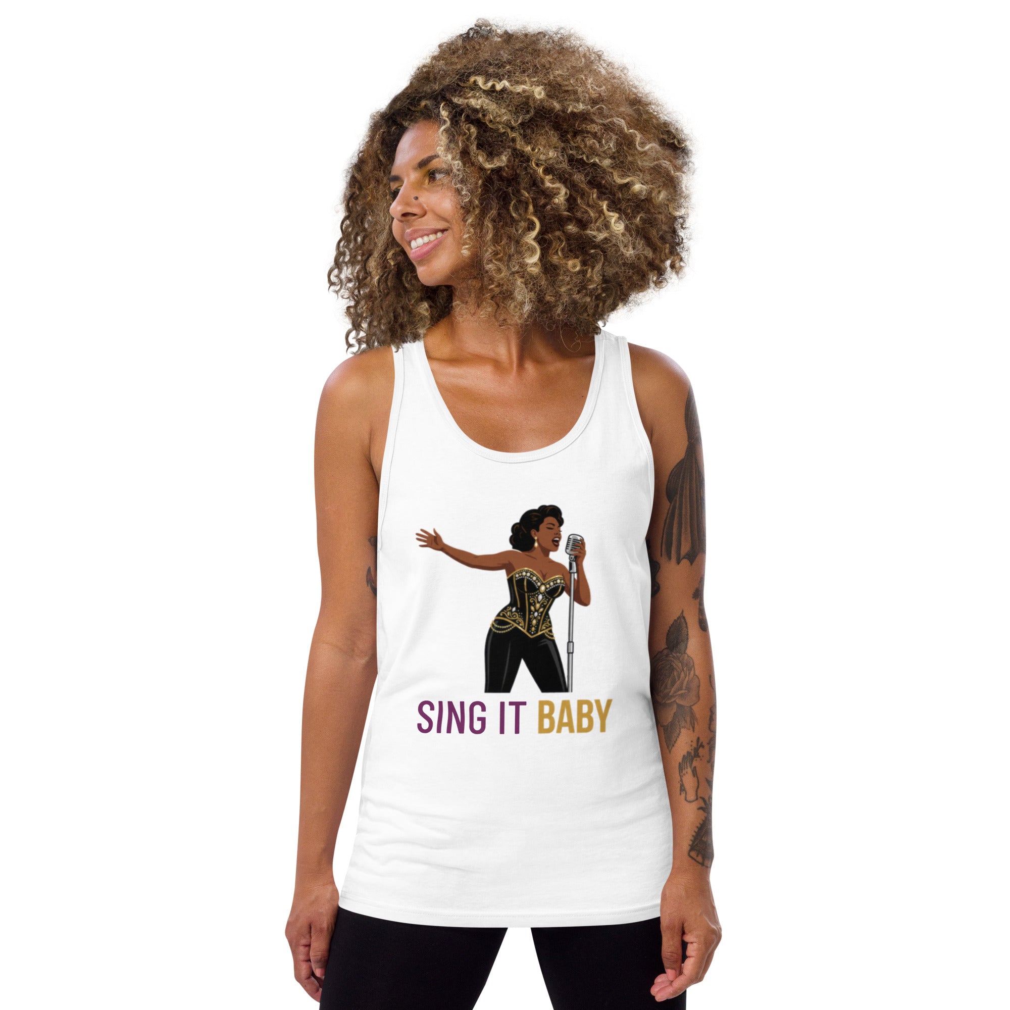 Sing It, Baby - Femme performer - Unisex Tank