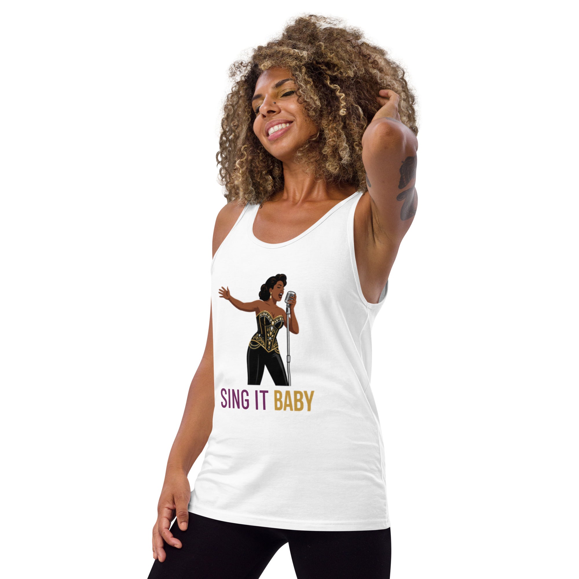 Sing It, Baby - Femme performer - Unisex Tank